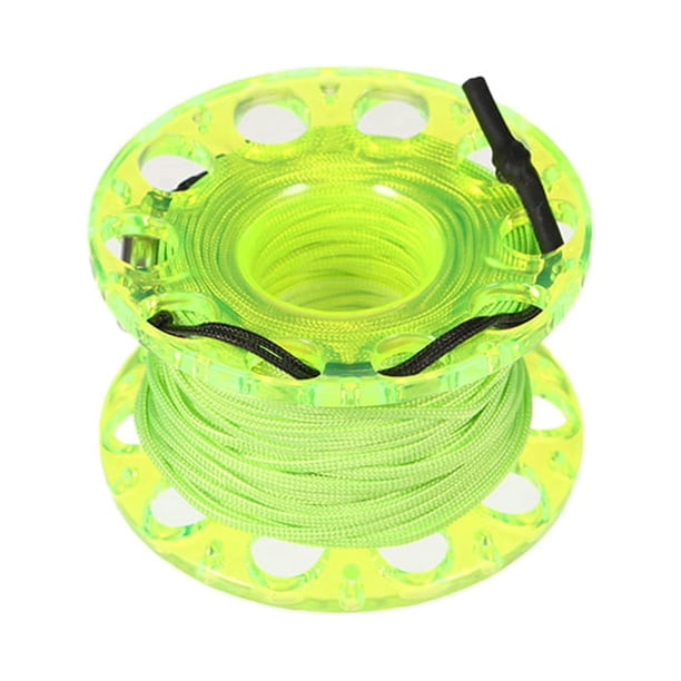 Soidarity Carrete de dedo de 30M, carrete de buceo resistente a la oxidación fuerte, carretes de buceo anticorrosión, carretes de buceo bajo el Deportes acuáticos Verde