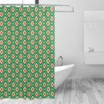 thumbnail image 2 of Disketp 60s and 70s Style Stall Fabric Shower Curtain Liner Waterproof - 72" x 72", Lightweight Stall Size Shower Curtain Machine Washable - 60x72, 2 of 5