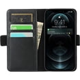 thumbnail image 3 of AmPm iPhone Xs Max Leather Case, Luxury Genuine Leather Wallet with Viewing Stand and Card Slots, Flip Cover Gift Boxed and Handmade for Apple iPhone Xs Max (DarkOrange), 3 of 8