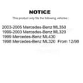 thumbnail image 2 of Transit Auto Front Rear Semi-Metallic Pads and Disc Brake Rotors Kit for Car Mercedes-Benz ML320 ML350 ML430 K8A-101891, 2 of 11