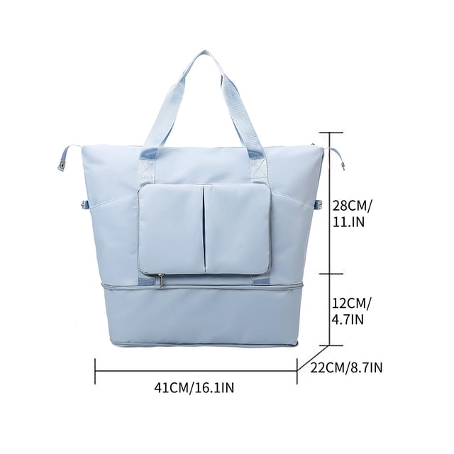 Sac Bandoulière en Nylon en Toile avec Grande Capacité et Multiples Compartiments en Tissu