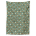 thumbnail image 3 of Ambesonne Orient Tablecloth Rectangular Table Cover, Daffodils, 60"x90", Teal Orange, 3 of 4