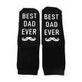 thumbnail image 5 of Bibifish Funny Socks For Men Novelty Mid Calf Socks For Dad With Letter Print Grips Bottom Funny Above Ankle Fathers Middle Cube Socks, 5 of 8