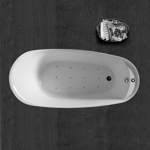 Woodbridge 67" x 31.5" Deluxe Air Bubble Freestanding Bathtub B0033