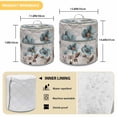 thumbnail image 6 of Blue Broccoli Pressure Cooker Cover Farmhouse Rustic Floral Retro Victorian Style Dust Cover for Kitchen Appliances with Top Handle & Storage Pockets, Fits 8 Quart Instant Pot, Air Fryer, Crock Pot, 6 of 9