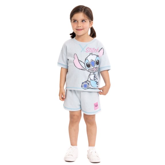 Lilo & Stitch Toddler Girls Tee and Shorts Set, 2-Piece, Sizes 12M-5T
