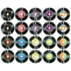 thumbnail image 1 of Uxcell 20 Paquete de Discos de Vinilo Decorativos, 5.5 Pulgadas, 10 Diseños, Portada de Álbum de CD Falso para Fiesta de Rock and Roll, Decoraciones para el Hogar, (Negro, Estilo 2), 1 of 6