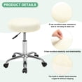thumbnail image 2 of Uxcell 4-Pack Fundas Redondas para Taburetes de Bar, para Fundas de Asiento de Tela de Spandex de Alta Elasticidad de 12-15 Pulgadas con Bandas Elásticas [Beige], 2 of 8