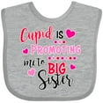 thumbnail image 3 of Inktastic Cupid is Promoting Me to Big Sister Girls Baby Bib, 3 of 4