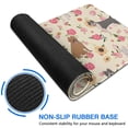thumbnail image 6 of Long Mouse Pads for Desk,Pitbull Dog and Flower Floral Desk Mats on Top Of Desks, Desk Mouse Pad Extra Large with 3mm Non-Slip Base and Stitched Edge for Gaming,Office,Work,Home 35.4"x15.7", 6 of 6