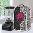 thumbnail image 4 of HELLHERO Rose Leopard Print Coffee Machine Dust Cover for Kitchen Counter Lightweight, 4 of 5