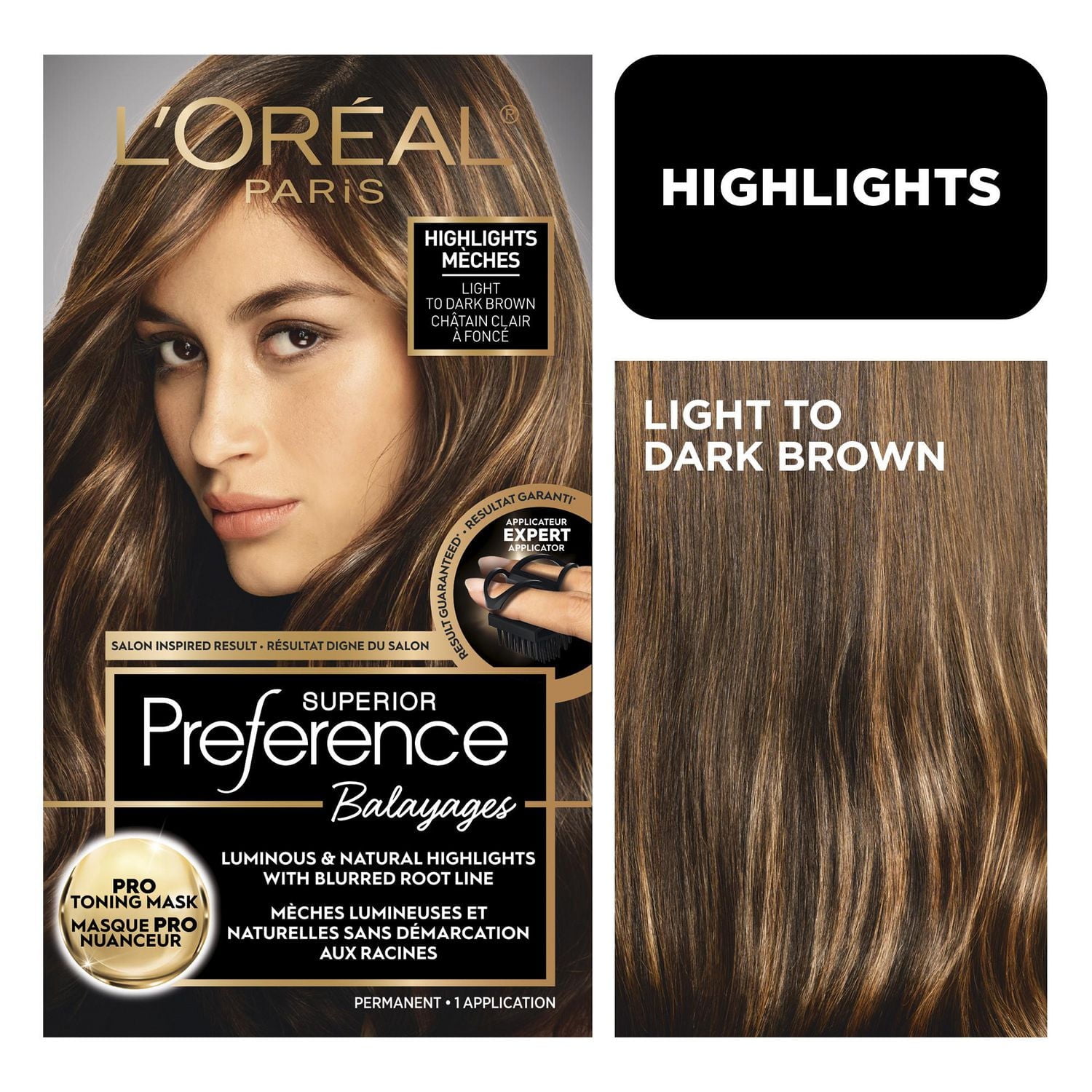 L'Oréal Paris Superior Preference Balayage, Luminous and natural highlights, inspired by salon, 1un