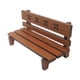 thumbnail image 5 of 1:12 Muebles de Jardín en Miniatura Banco Asiento Marrón, 5 of 7