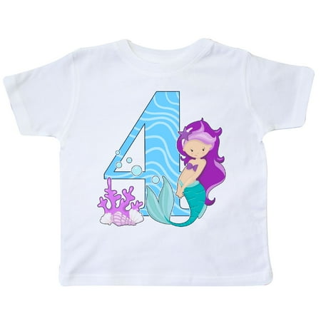 shirt birthday 4th mermaid Mermaid Shirt Birthday Fourth Inktastic Toddler T shirt birthday 4th mermaid Mermaid Shirt Birthday Fourth Inktastic Toddler T