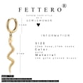 thumbnail image 5 of Fettero 14K Gold Plated Dainty Simple Dangle Drop Hoop Earrings for Women Jewelry Gift, 5 of 6