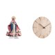 thumbnail image 1 of Escultura de Escultura de Adorno de mesa acrílico Reloj de pared de madera Reloj de pared redondo Decoración festiva para el, 1 of 8