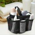 thumbnail image 3 of Tkrady 1pcs Mesh Shower Caddy Portable for College Dorm Room Essentials with 8 Pockets, Hanging Shower Caddy Dorm Basket, Quick Dry Shower Bag for Bathroom, 3 of 5