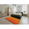 thumbnail image 4 of Ahgly Company Indoor Rectangle Patterned Neon Orange Area Rugs, 2' x 3', 4 of 6