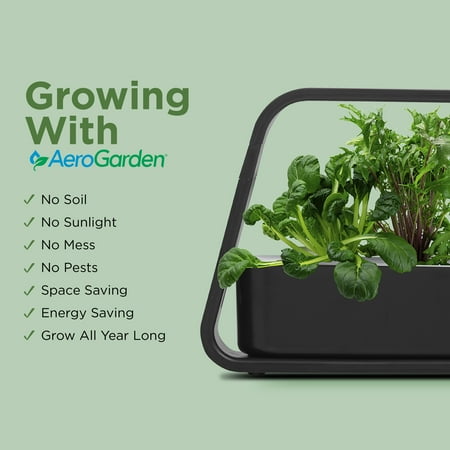 AeroGarden - Sprout - Easy Setup - Healthy cooking garden kit – 3 Gourmet Herb Pods included - White