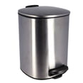 thumbnail image 5 of Stylish Chrome Metal Trash Can with Silent Soft Close Lid, Large 5L - 1.3 Gal Capacity, Durable Foot Pedal for Hands-Free Operation, Modern Square Design - Ideal for Bathroom, Home or Office, 5 of 7