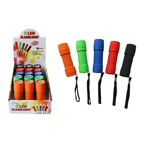 Diamond Visions Max Force 08-1233 6 LED Flashlight in Assorted Bright Colors 1 Flashlight
