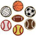 thumbnail image 4 of 16PCS Sports Themed Patch, Patches Basketball Soccer Baseball Football Volleyball Iron on Patch for DIY Clothing Repair, 4 of 4