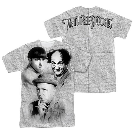 Three Stooges - Signature (Front/Back Print) - Short Sleeve Shirt -