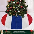 thumbnail image 6 of FMSHPON American Flag Tree Skirt Independence Day Xmas Christmas Tree Skirt Stand Mat for Holiday Party Decoration Indoor Outdoor 36 inches, 6 of 6