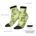 thumbnail image 4 of Goofa Cute Dinosaurs Cartoon Pattern Non Slip Socks with Grips for Elderly, Crew Socks Yoga Hospital Socks Cushioned Sole Gripper Socks for Men Women, 4 of 5