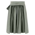 thumbnail image 5 of XIAONU Women's Tie Wrap Skirt High Waist Pleated A Line Midi Casual Bottoms, 5 of 6