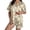 d-582Khaki331, variant on MEZZALL Women Halloween Printed Pajama Lapel Collar Short Sleeve Tops Cozy Home Loungewear Shorts For Fall Holidays Stylish 2 Piece Pjs