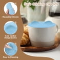 thumbnail image 3 of 3Pcs Silicone Cup Lids, 4.1 Inch Cat Ear Universal Cup Lids for Mugs, Tea Cups, Coffee Cups, Dust-proof Reusable, Blue, 3 of 7