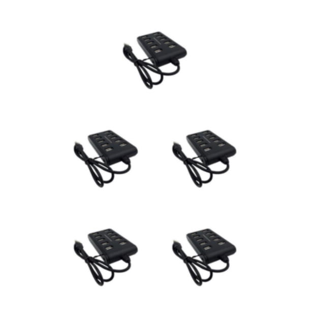 Concentrador USB 2.0 Seitruly 10 en 1 Negro