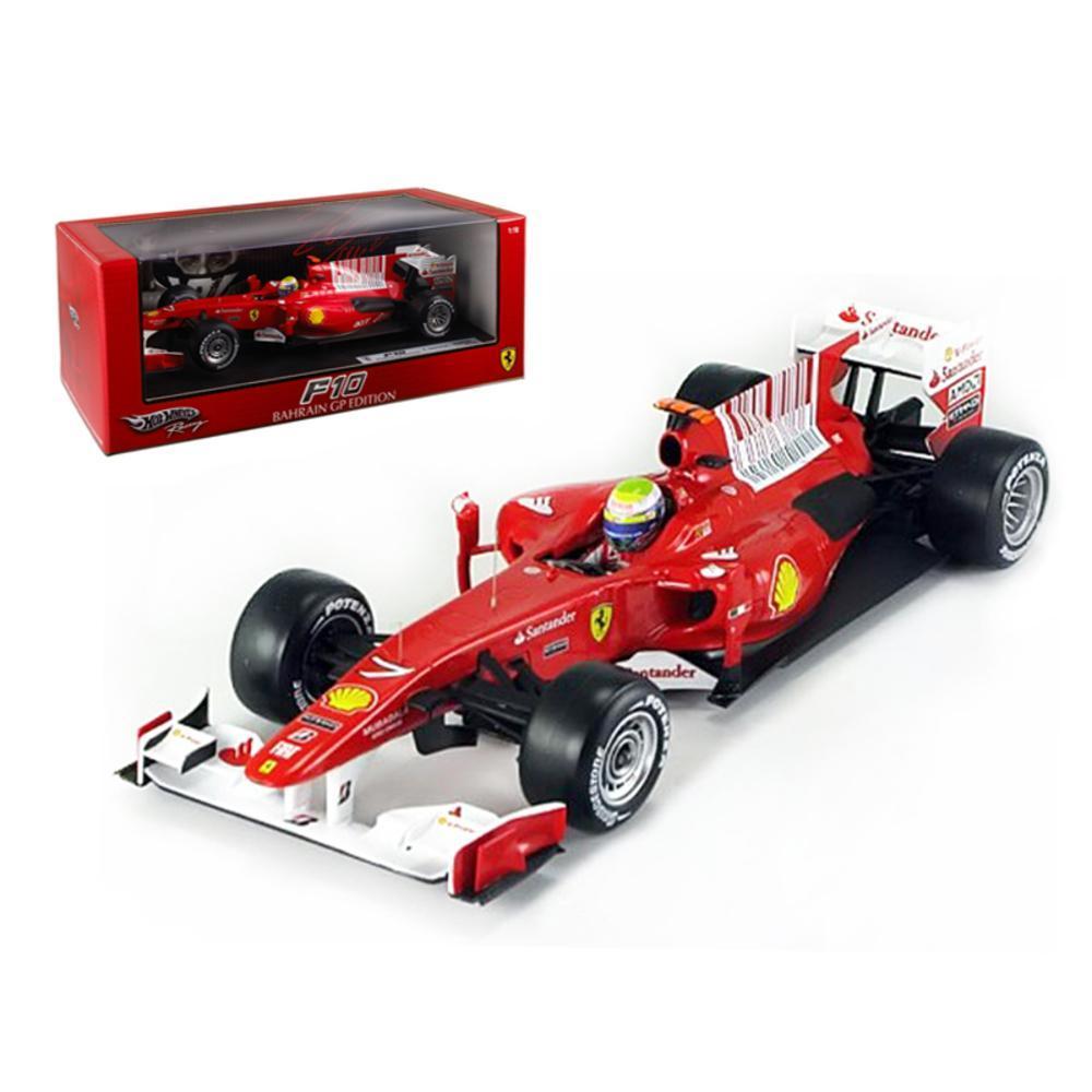 2010 F.Massa F10 Bahrain GP Ferrari Team F1 1/18 Diecast Model Car by  Hotwheels