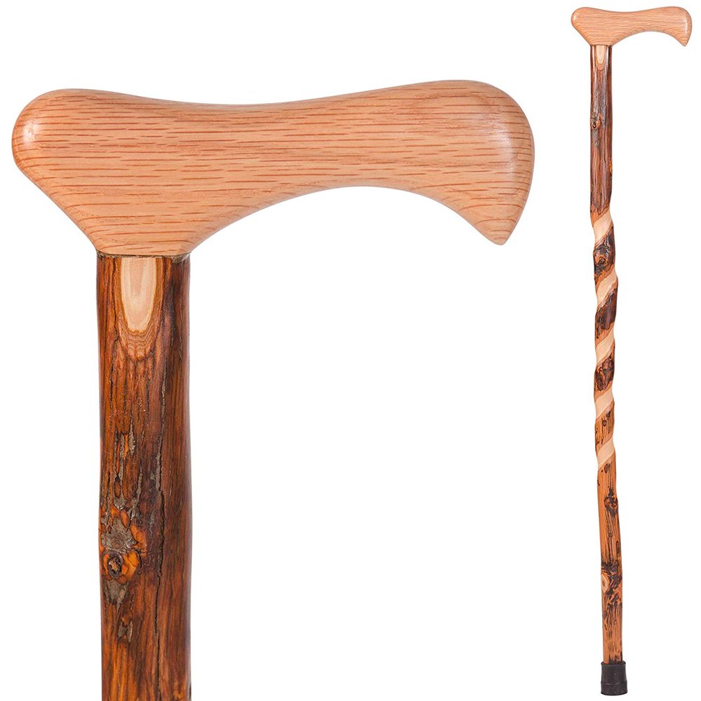 Brazos 37" Twisted Hickory Walking Cane