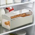 thumbnail image 5 of Automatic Rolling Egg Holder for Refrigerator, 2 Layer Stackable Egg Organizer with Lid, Clear Egg Storage Container and Tray for Fridge Door, Large Capacity Space Saving, 5 of 6