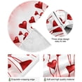 thumbnail image 2 of FMSHPON Valentine's Day Romantic Love Heart Red Xmas Christmas Tree Skirt Stand Mat for Holiday Party Decoration Indoor Outdoor 48 inches, 2 of 6