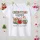 thumbnail image 3 of Disfruta de unas fantásticas camisetas con estampados navideños para niños, atuendos de fiesta navideños, camisetas de manga corta para niños y niñas, camisetas navideñas, 3 of 5