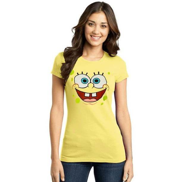 Bioworld Spongebob Squarepants Face Junior Women's TShirt Walmart