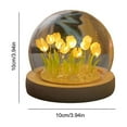 thumbnail image 2 of Artificial Tulip Flower Night Light Led Bedside Lamp Christmas Gifts Lamp Decorations (Yellow), 2 of 10