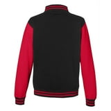 Halloween Jason Red Just Hoods By AWDis JHA043 Men's 80/20 Heavyweight Letterman Jacket - new