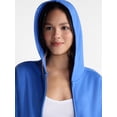thumbnail image 5 of No Boundaries Boxy Zip Up Hoodie, Women's XXS-XXL, 5 of 6