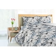 thumbnail image 3 of Ambesonne Jungle Boho Down Alternative Quilt Comforter, Monochrome Flowers Art, King, White Charcoal Grey Grey, 3 of 5
