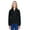Black, variant on Harriton M990W Women's Full-Zip Fleece-True Royal-XS