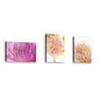 thumbnail image 1 of Set of 3 - Pink Dahlia II - Contemporary Fine Art Giclee on Canvas Gallery Wrap - wall décor - Art painting - 12 x 18 Inch - Ready to Hang, 1 of 2