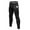 Black, variant on Men's Compression Pants, Cool Dry Athletic Pants, Workout Running Leggings-Black-XL