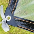 thumbnail image 4 of Heavy Duty Transparent Tarp, Clear Vinyl Waterproof Cover, Reinforced Corners for Outdoor Protection, Multipurpose Use for Gardening, Construction, Camping (3X3Ft), 4 of 5