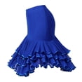 thumbnail image 1 of Falda de mujer para fiesta, falda de baile, elegante y moderna falda latina para vals. Azul L, 1 of 9