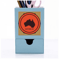 thumbnail image 1 of Australia Map Red and Black Illustration Desk Supplies Organizer Pen Holder Card, 1 of 3
