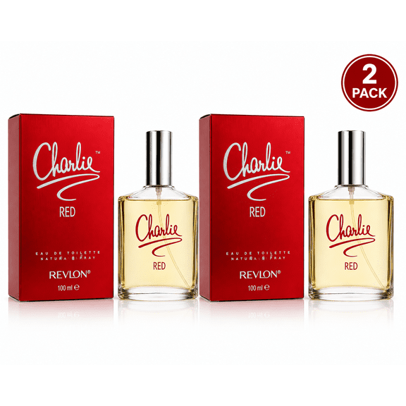 Revlon Charlie Red Perfume for Women 3.4 Oz (100 mL) EDT Spray (2 Pack)
